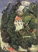 landscape with red donkey Chaim Soutine